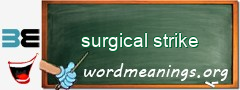 WordMeaning blackboard for surgical strike